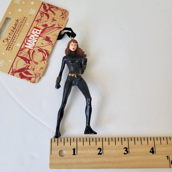 Disney Store Black Widow Marvel Superhero Sketchbook Christmas Ornament NIB - Picture 7 of 8